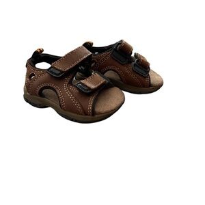 Infant Brown Adjustable Strap Sandals